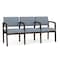 Lesro Lenox 3 Seat Tandem Seating W/ Arms, 65 in W 26 in L 31.5 in H LW3103 - alternate 1